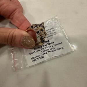 Bomb party untamed jaguar ring gold size 8 RC93688